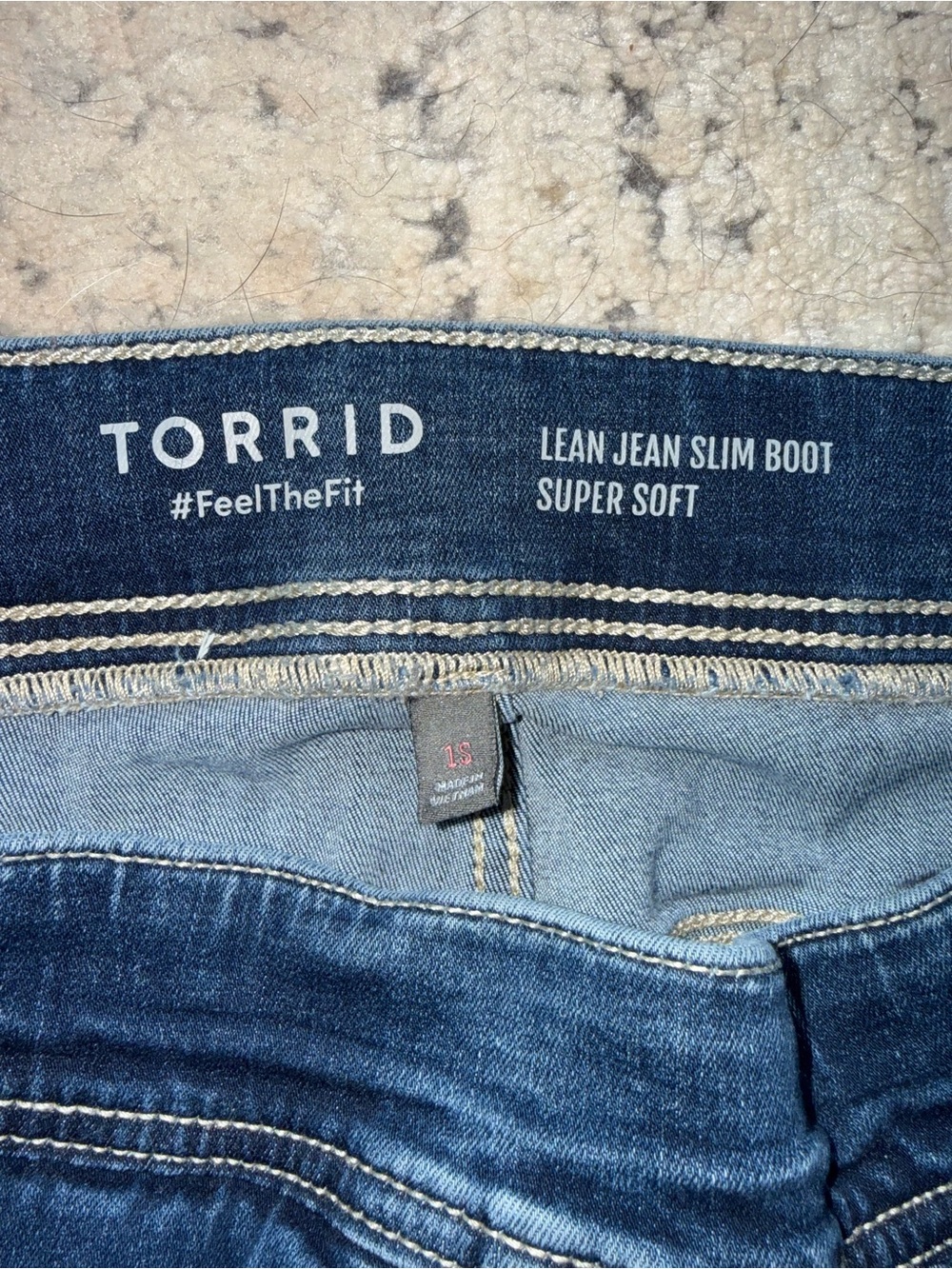 Torrid- Lean Jean Slim Boot Super Soft Pull On Bootcut Jeans Sz 1S (14/16) - Picture 8 of 15